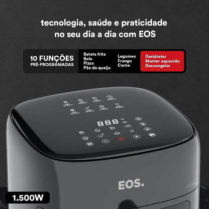 Air Fryer Eos Chef Gourmet 6.2 Litros Digital Preta 127V