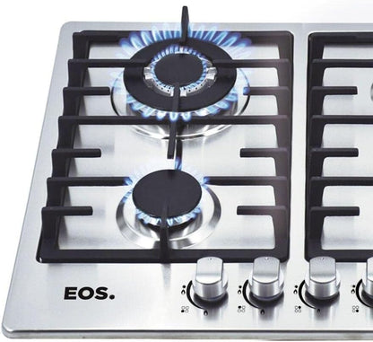 Cooktop a Gás 4 Bocas EOS Inox ECG04 Bivolt