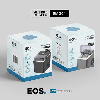 Máquina de Gelo EOS 12Kg Cinza