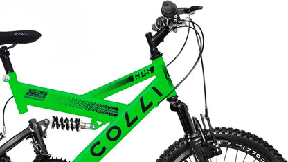 Bicicleta COLLI GPS ARO 20 AÇO CARBONO - VERDE NEON