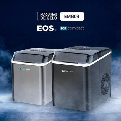 Máquina de Gelo EOS 12Kg Cinza