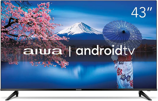 Smart TV AIWA 43” Android Full HD Borda Ultrafina HDR10 Dolby Áudio