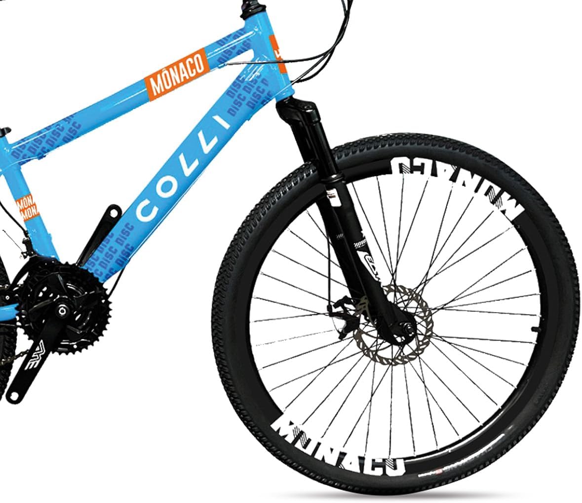 BICICLETA COLLI MONACO A.26 F.DISCO 21V- AZUL CHMPANHE
