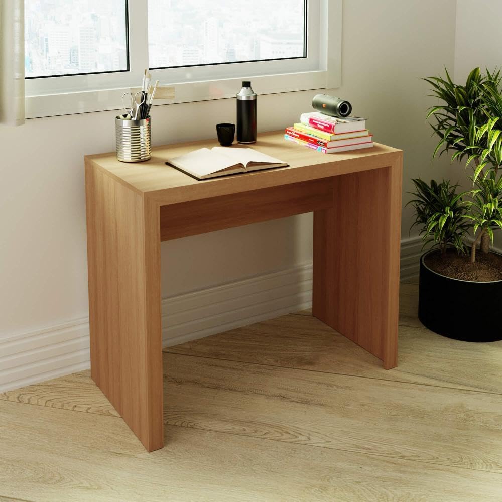 Mesa Escrivaninha  Me4139 Amêndoa Tecno Mobili
