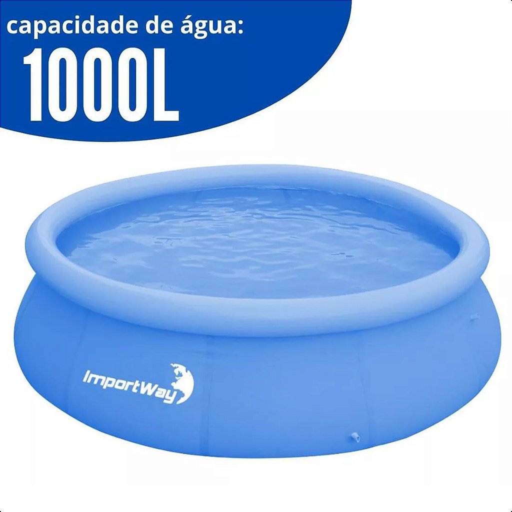 PISCINA BORDA INFLÁVEL 1000L IMPORTWAY