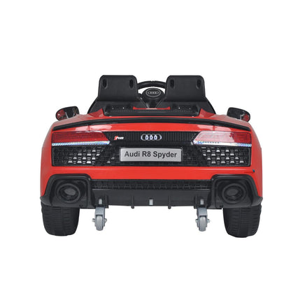 Mini carro elétrico 12V audi R8 Spyder Licenciado Vermelho