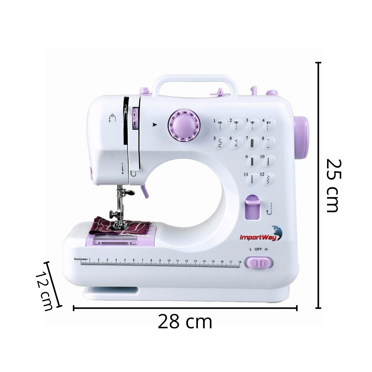 Máquina De Costura Multifuncional Portátil Bivolt Com Kit de Costura Importway