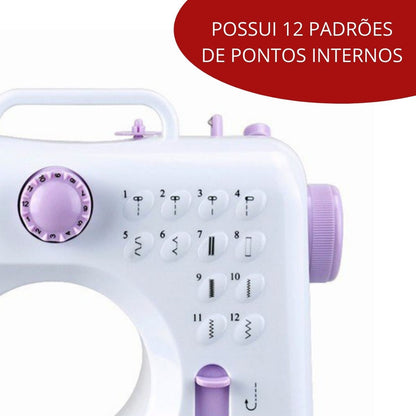 Máquina De Costura Multifuncional Portátil Bivolt Com Kit de Costura Importway