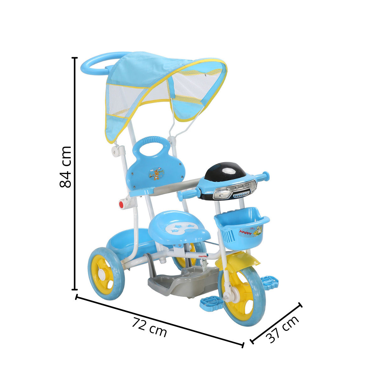Triciclo Infantil 2 Em 1 Azul Importway