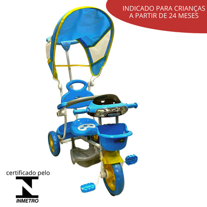 Triciclo Infantil 2 Em 1 Azul Importway