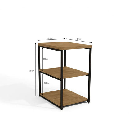 Mesa de Apoio Estante Industrial Kappesberg Freijó