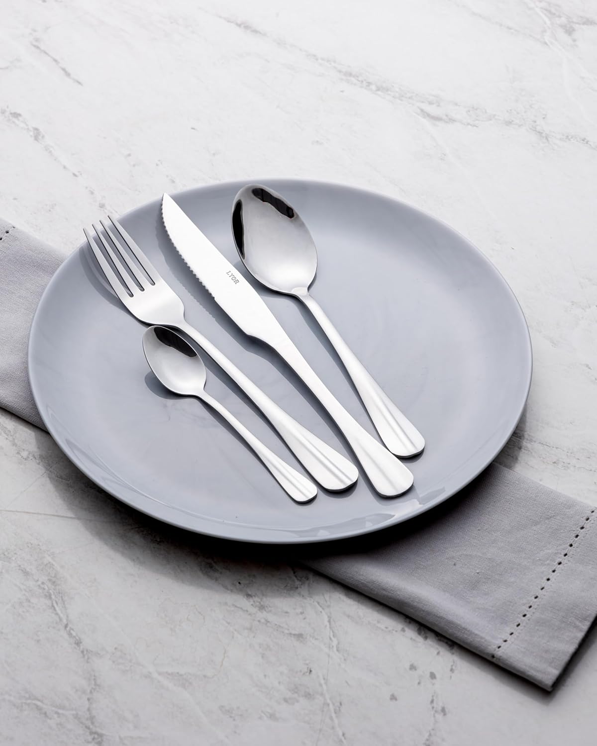 Faqueiro Wolff 24 Peças Aço Inox Positano Lyor Prata