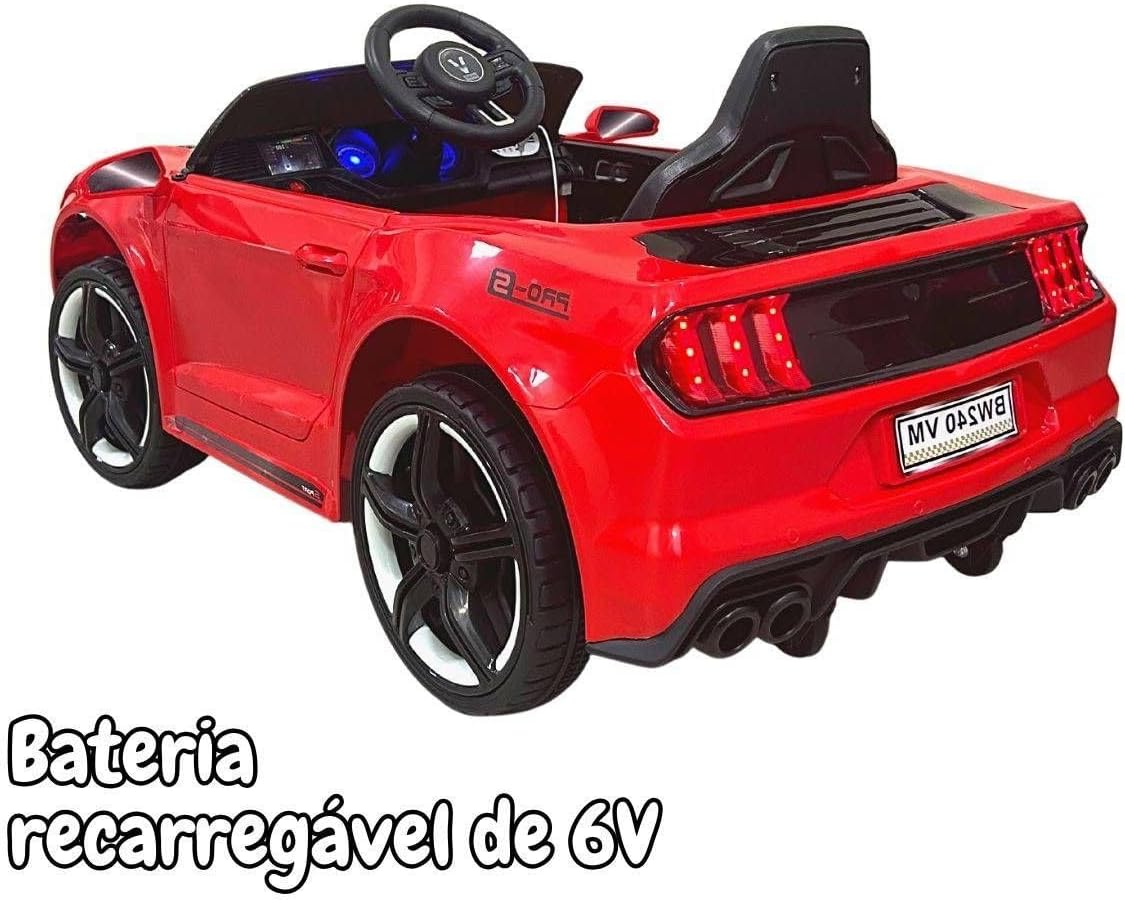 MINI CARRO ELÉTRICO IMPORTWAY 6V BW240VM VERMELHO