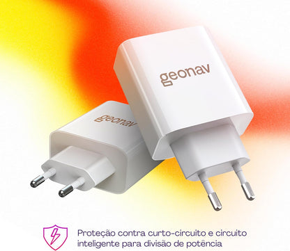 Carregador Superpower Duo 48W Universal GEONAV