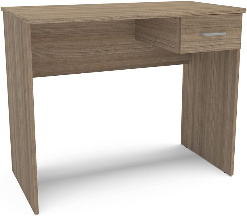 Mesa Escrivaninha Arapeí 1 Gaveta Castanho - Politorno