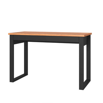 Mesa Escritório Industrial com Gaveta MDF F11 Dalla Costa Freijó/Preto
