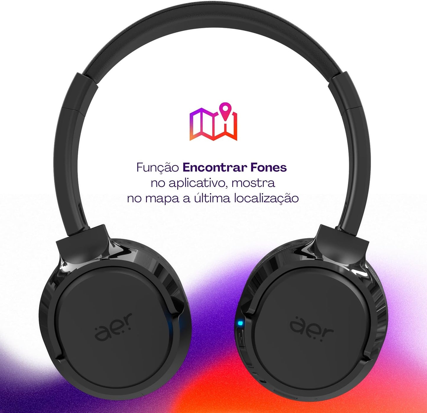 Fone de Ouvido Bluetooth AerJoy Dobrável