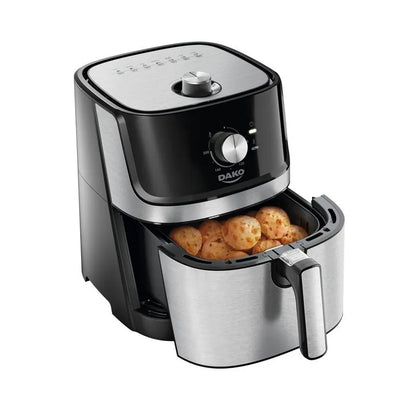 Air Fryer 5 Litros Inox com Painel Analógico Dako