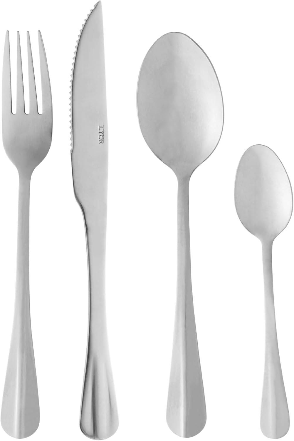 Faqueiro Wolff 24 Peças Aço Inox Positano Lyor Prata