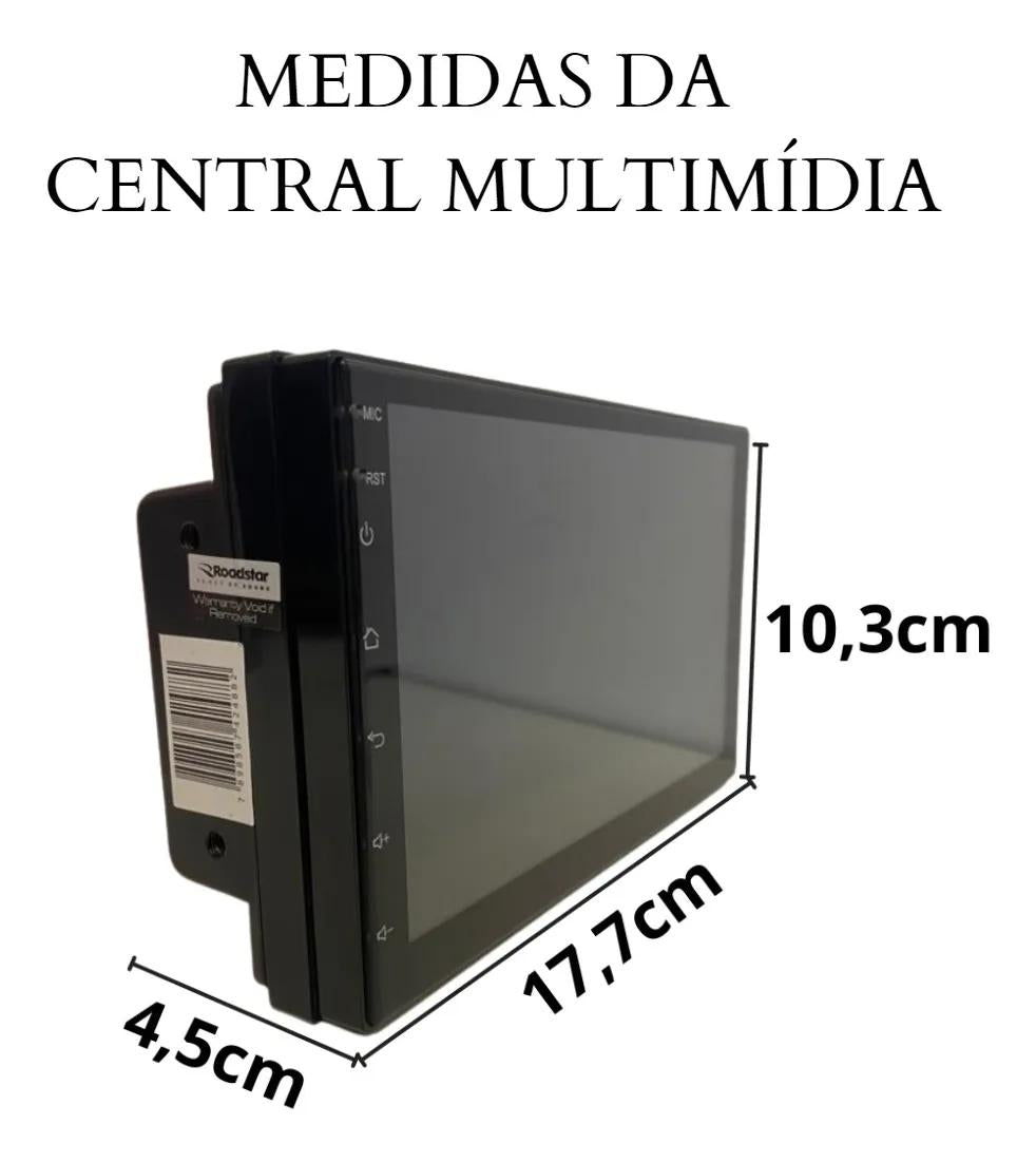 Multimídia Roadstar RS815BR Prime 7" Tela Touch/Espelhamento de Tela