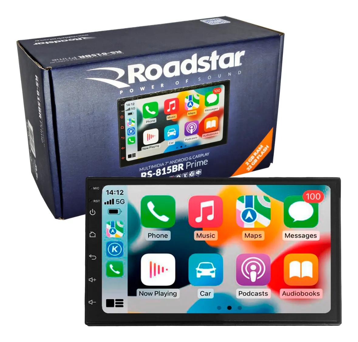 Multimídia Roadstar RS815BR Prime 7" Tela Touch/Espelhamento de Tela