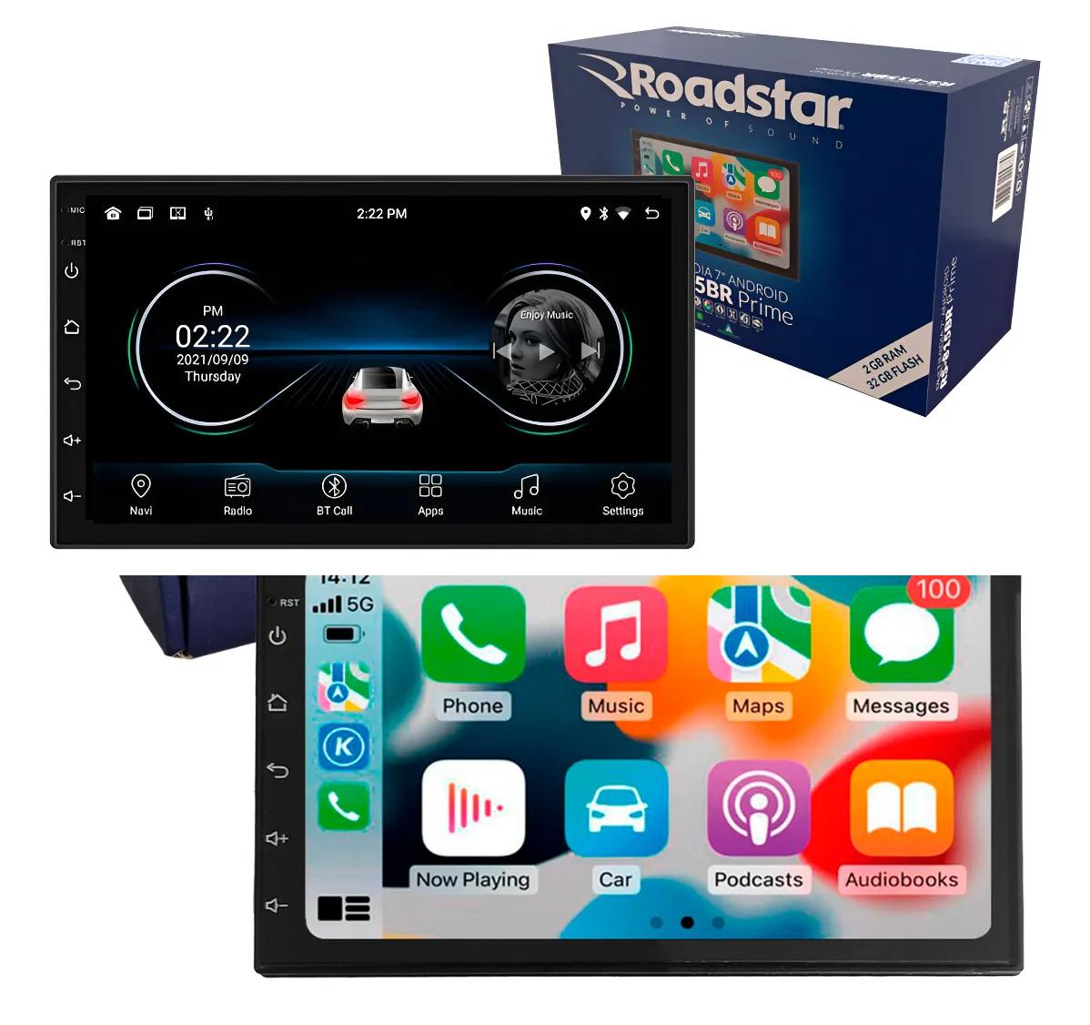 Multimídia Roadstar RS815BR Prime 7" Tela Touch/Espelhamento de Tela