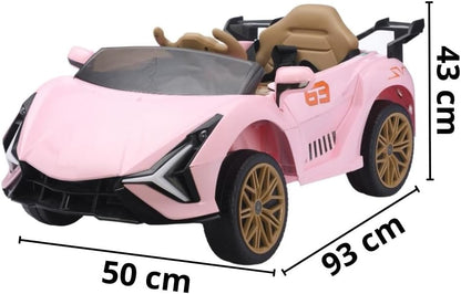 MINI CARRO ELÉTRICO 12V COM CONTROLE REMOTO ROSA IMPORTWAY - BW373RS