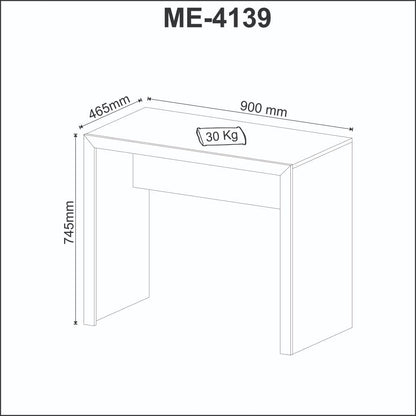 Mesa Para Escritório 90cm Tecnomobili Preto - Me4139