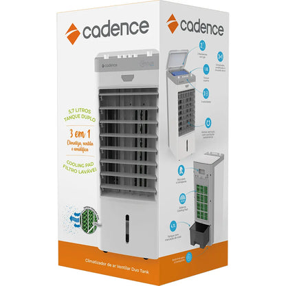 Climatizador de Ar Cadence Ventilar Duo Tank 5,7L