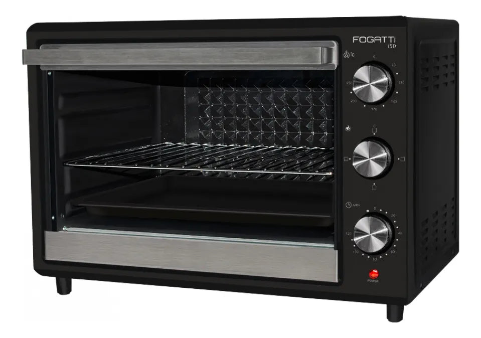 Forno Elétrico De Bancada 50 Litros Fogatti Black