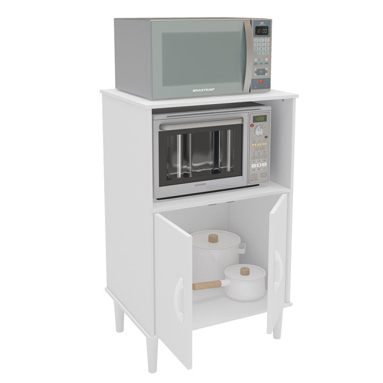 Balcão Multiuso com tampa 2 Portas Cerro Largo Politorno - Branco