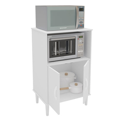 Balcão Multiuso com tampa 2 Portas Cerro Largo Politorno - Branco