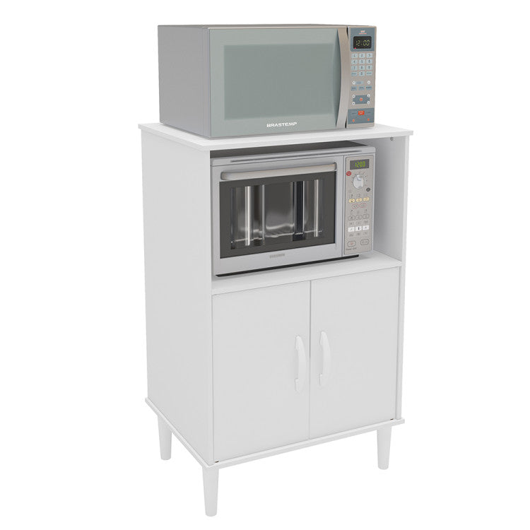 Balcão Multiuso com tampa 2 Portas Cerro Largo Politorno - Branco