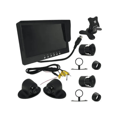 Kit de Monitoramento Veicular Roadstar RS816BR com Monitor 7" + 4 Câmeras