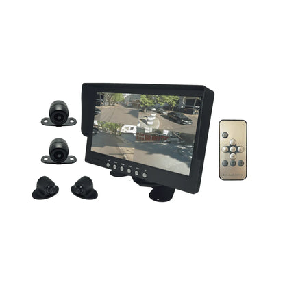 Kit de Monitoramento Veicular Roadstar RS816BR com Monitor 7" + 4 Câmeras