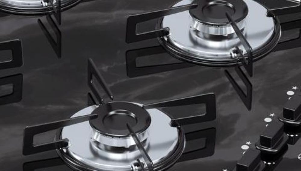 Cooktop 4 Bocas Chamalux Ultra Chama Mármore Preto