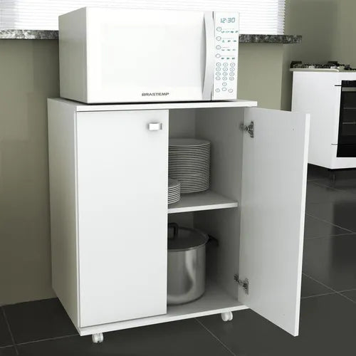 Armário De Cozinha Baixo 2 Portas 1 Prateleira Bl3300 Branco