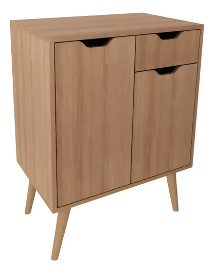 Gabinete Para Banheiro 2 Portas 1 Gaveta Bn3637 Amêndoa Tecno Mobili