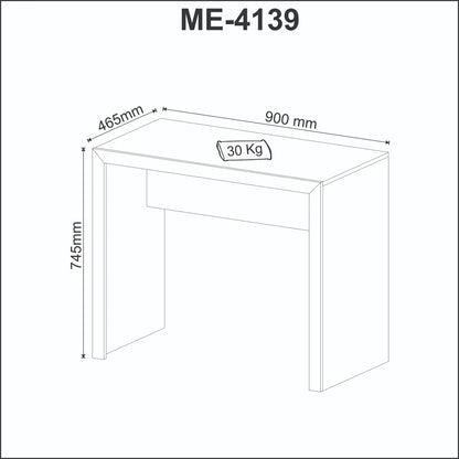 Mesa Escrivaninha Para Computador Home Office Tecnomobili Me4139 Branco