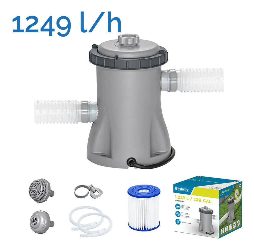 Filtro para Piscina 110v Força de 1249 L/hora até 6.473 Litros Bestway