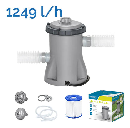 Filtro para Piscina 110v Força de 1249 L/hora até 6.473 Litros Bestway