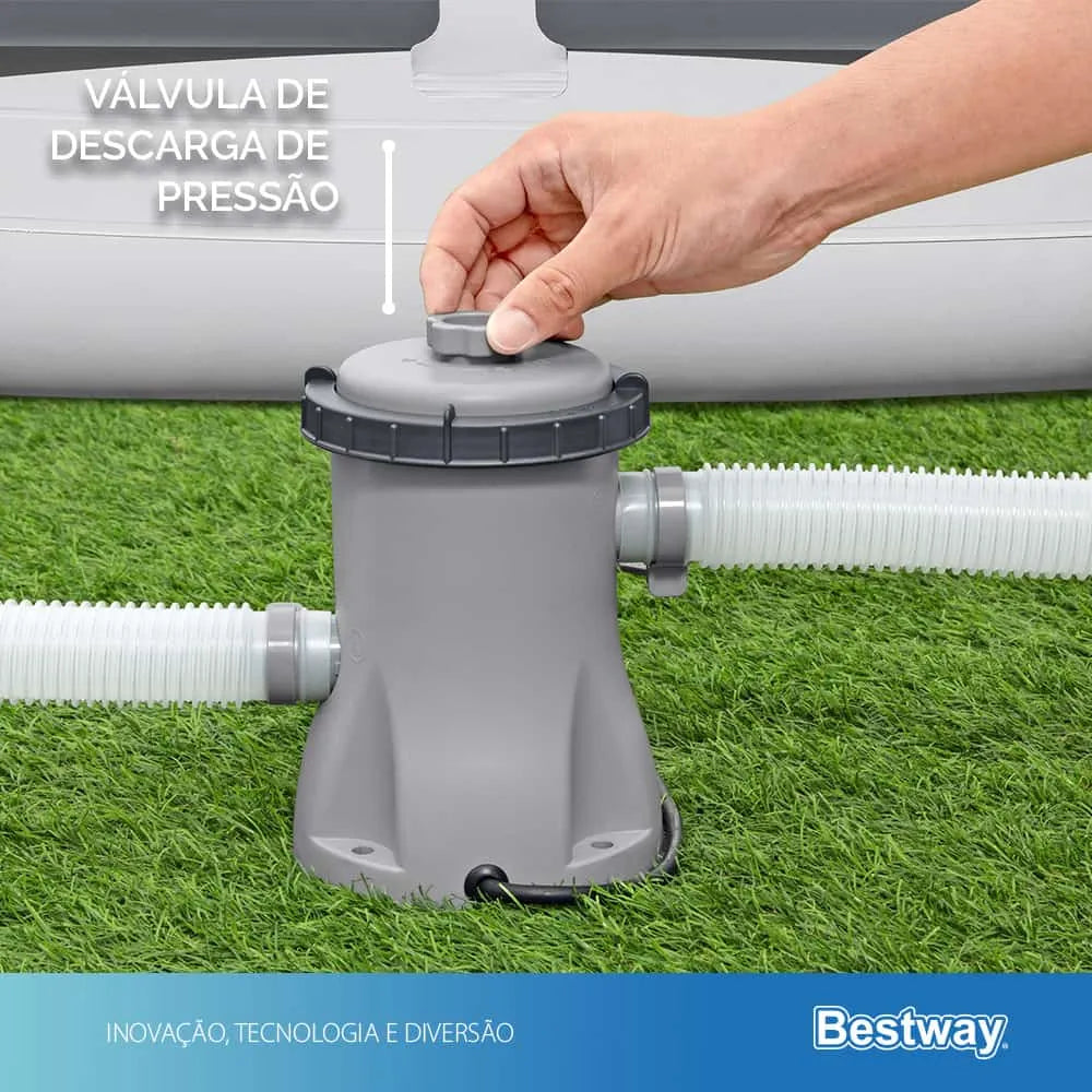 Filtro para Piscina 110v Força de 1249 L/hora até 6.473 Litros Bestway
