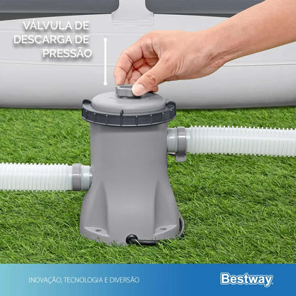 Filtro para Piscina 110v Força de 1249 L/hora até 6.473 Litros Bestway