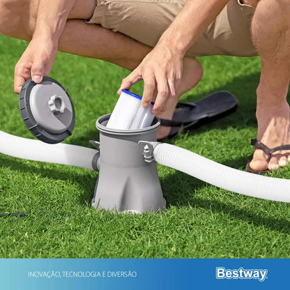 Filtro para Piscina 110v Força de 1249 L/hora até 6.473 Litros Bestway