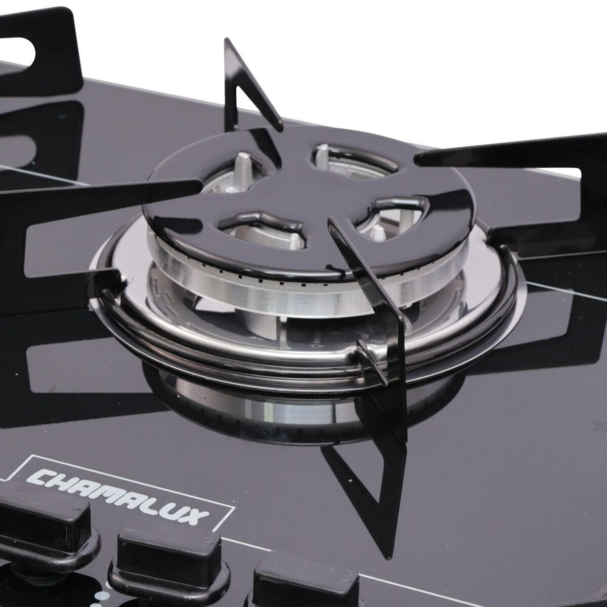 Cooktop 5 Bocas Tripla Chama Chamalux Preto Chapa Bivolt