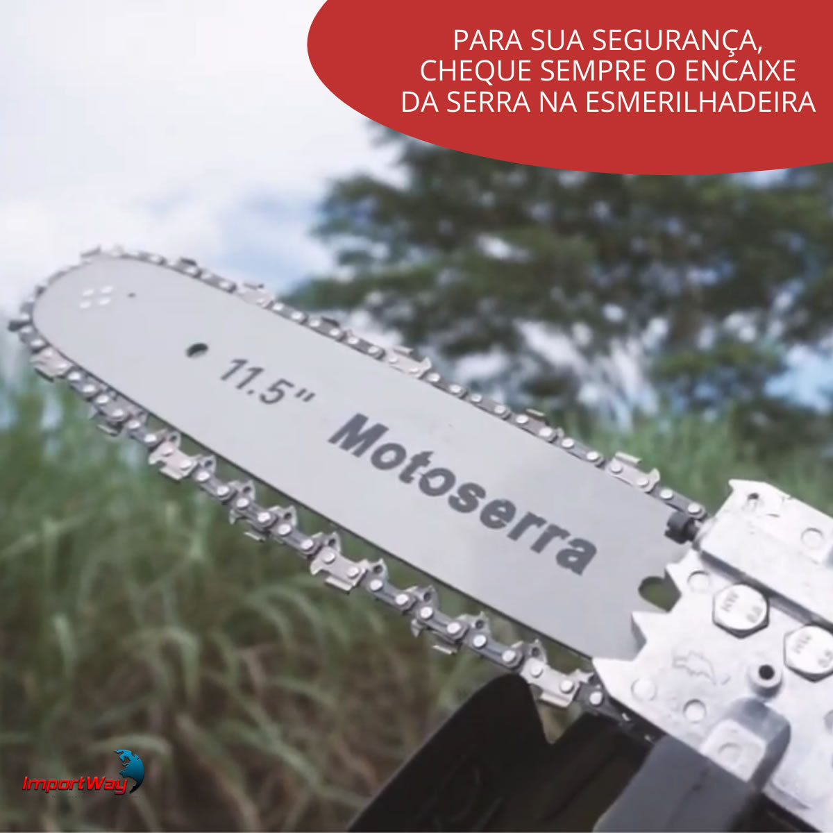 Adaptador de Serra Elétrica com Esmerilhadeira Importway