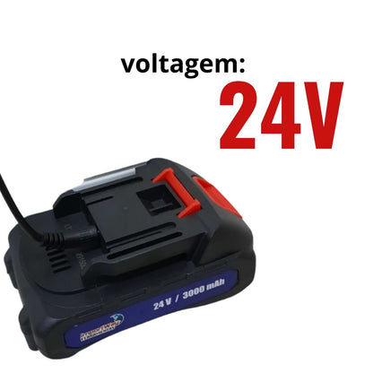 Mini Motosserra a Bateria 600W Vermelho ImportWay