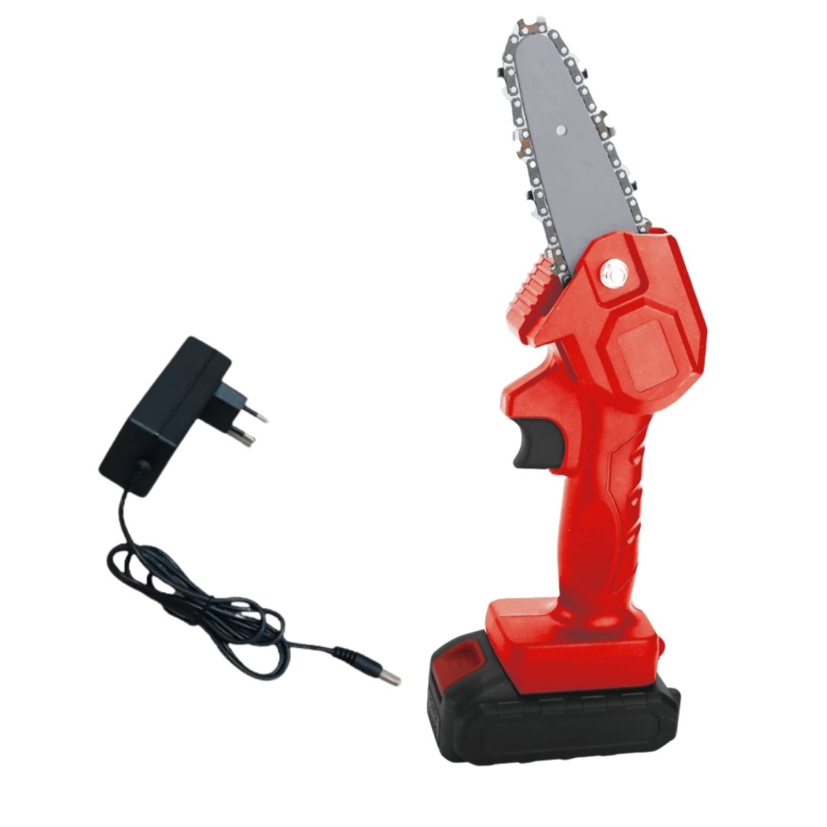Mini Motosserra a Bateria 600W Vermelho ImportWay
