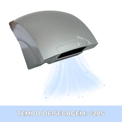 Secador de Mãos Automático Importway Sensor 127V 1500W Cinza Parede