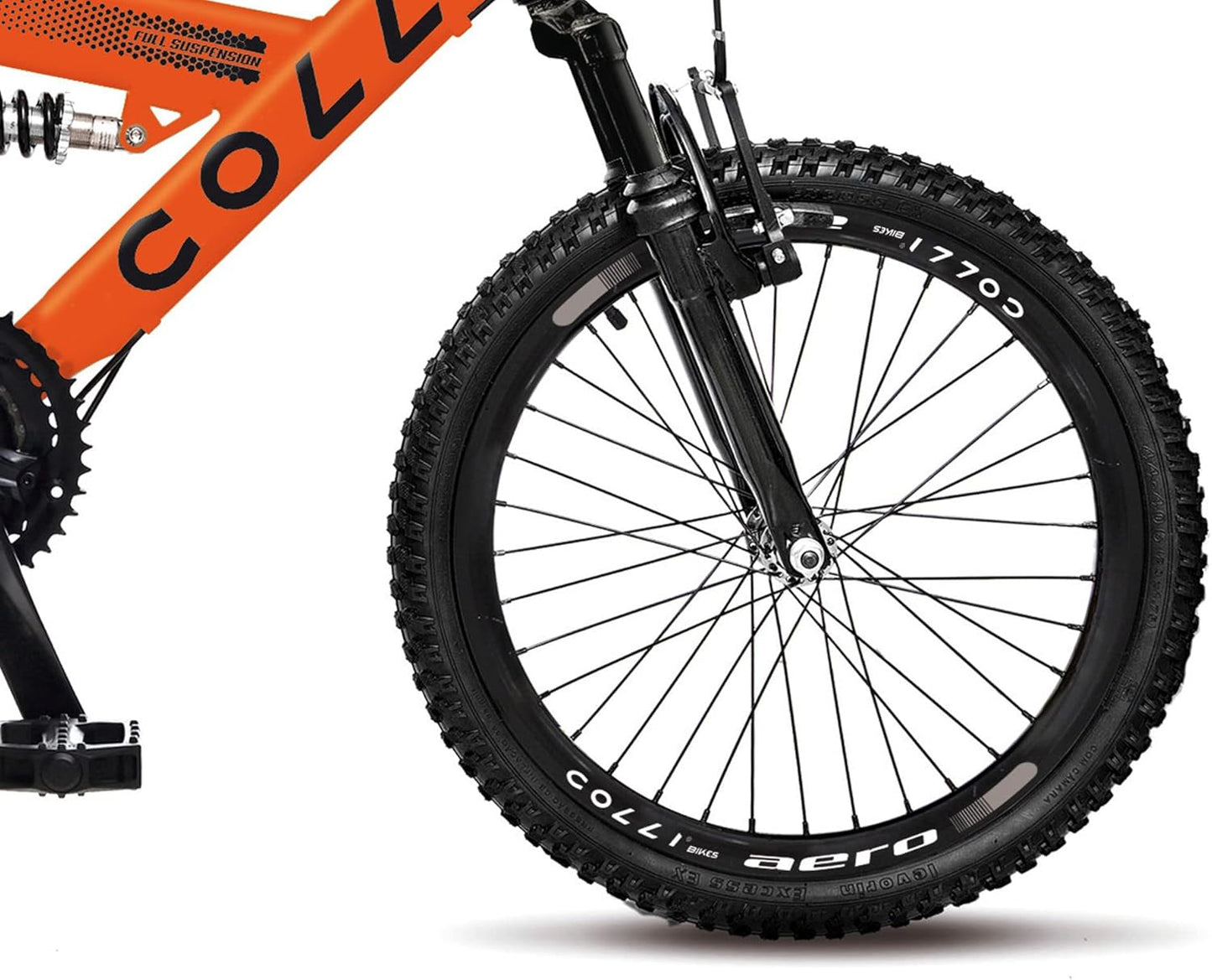 BICICLETA COLLI GPS ARO 20 AÇO CARBONO - LARANJA NEON